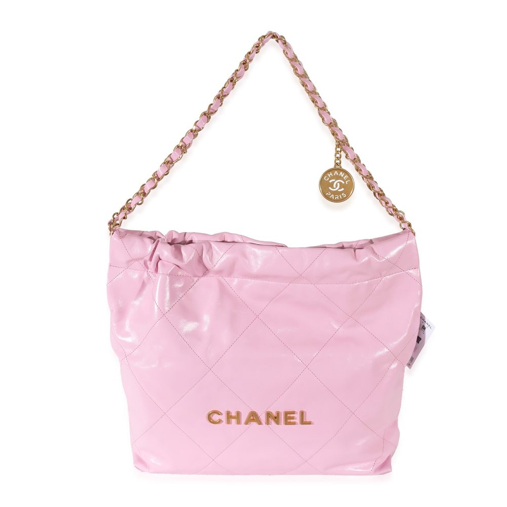 Chanel 23P Lilac Calfskin Small 22 Hobo
